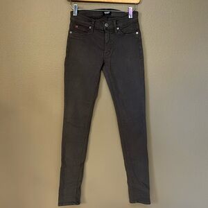 Hudson size 24 grey skinny jeans.